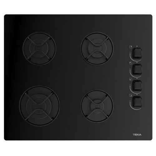 PLACA TEKA GBE 64002 4F CRISTAL GAS NEGRA